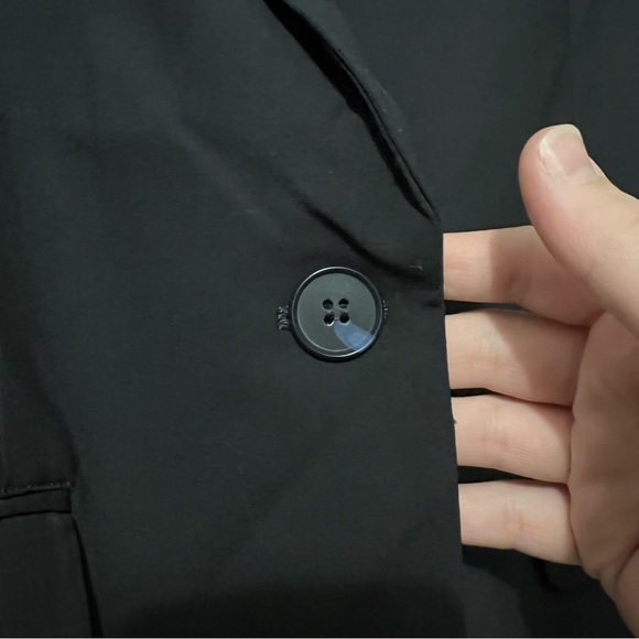 Outerknown Black Virgin Wool Oversized Blazer Jacket *NWT* - Picture 3 of 14